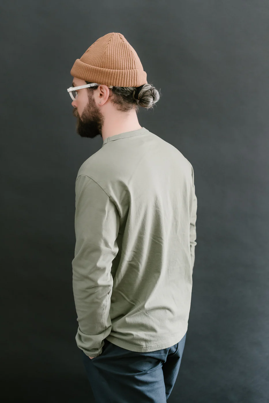 Lead Off LS T-Shirt - 320 Olive - Image 10