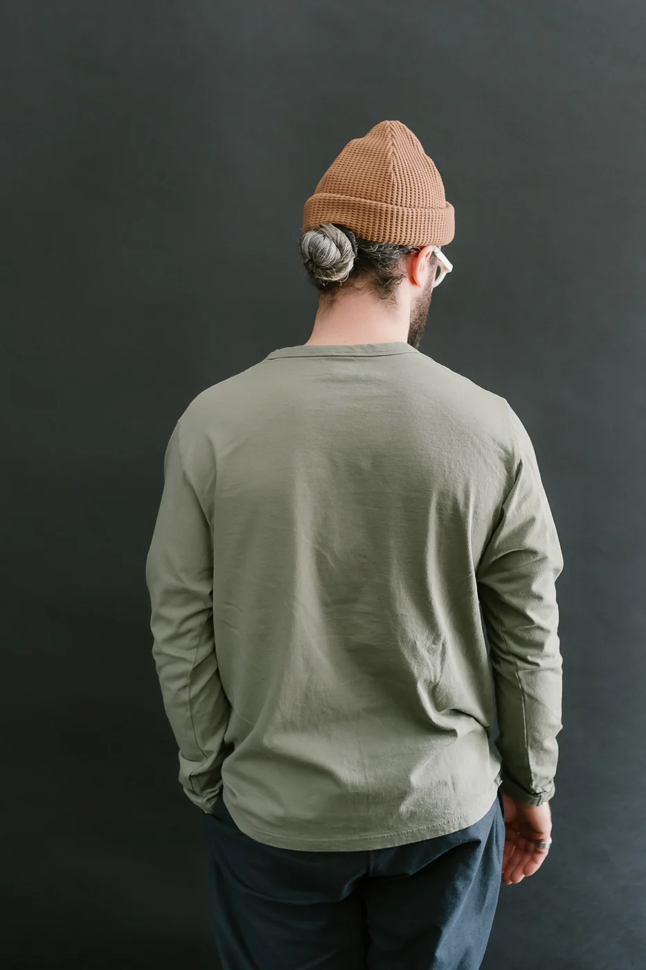 Lead Off LS T-Shirt - 320 Olive - Image 11