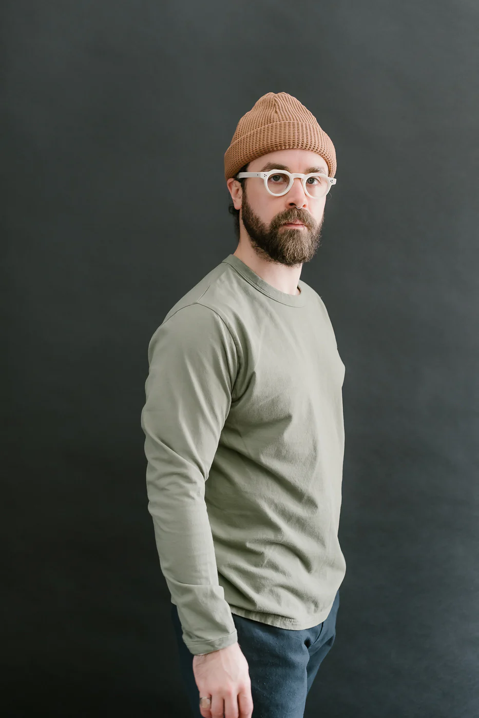 Lead Off LS T-Shirt - 320 Olive - Image 13