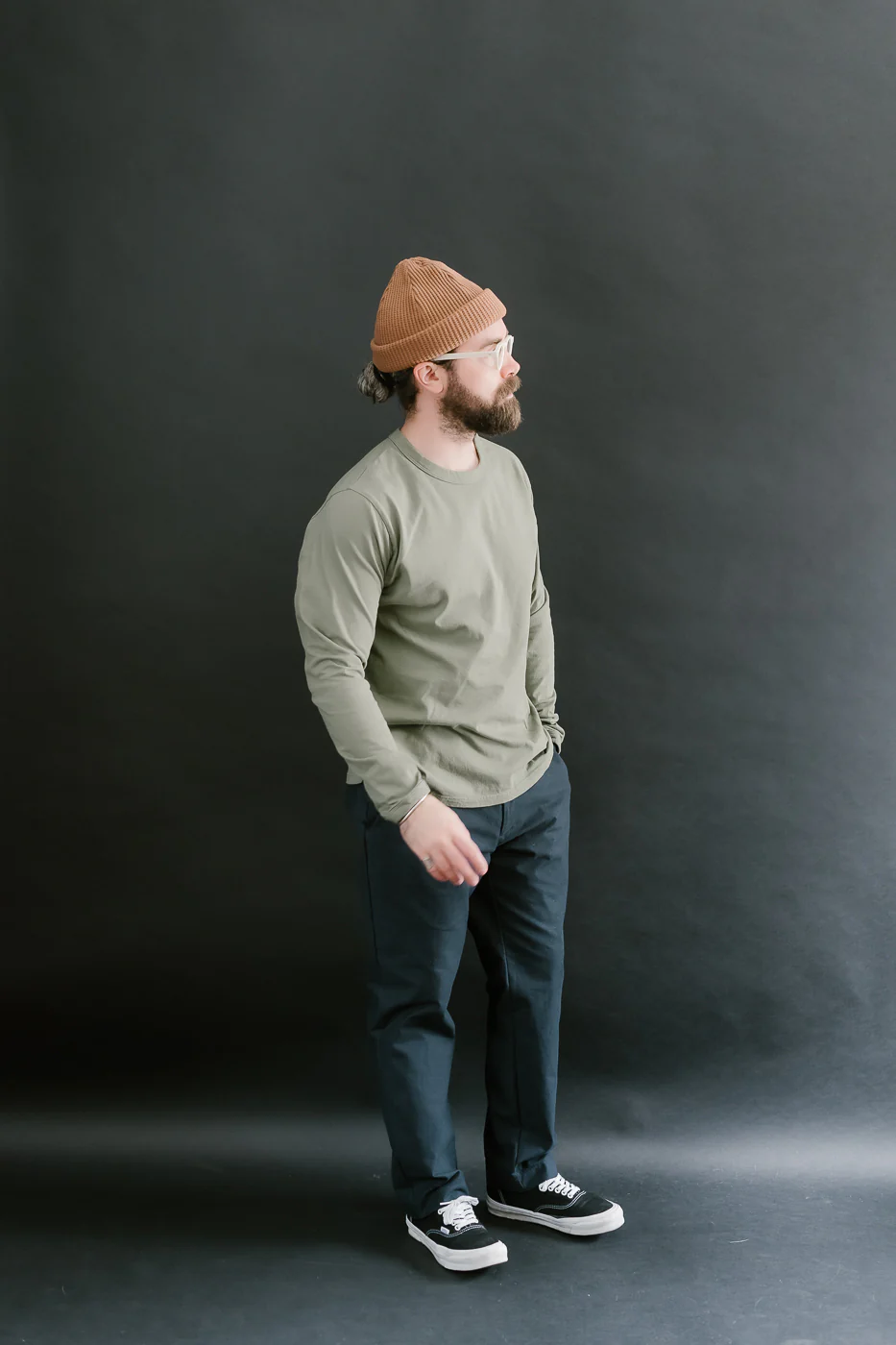 Lead Off LS T-Shirt - 320 Olive - Image 6