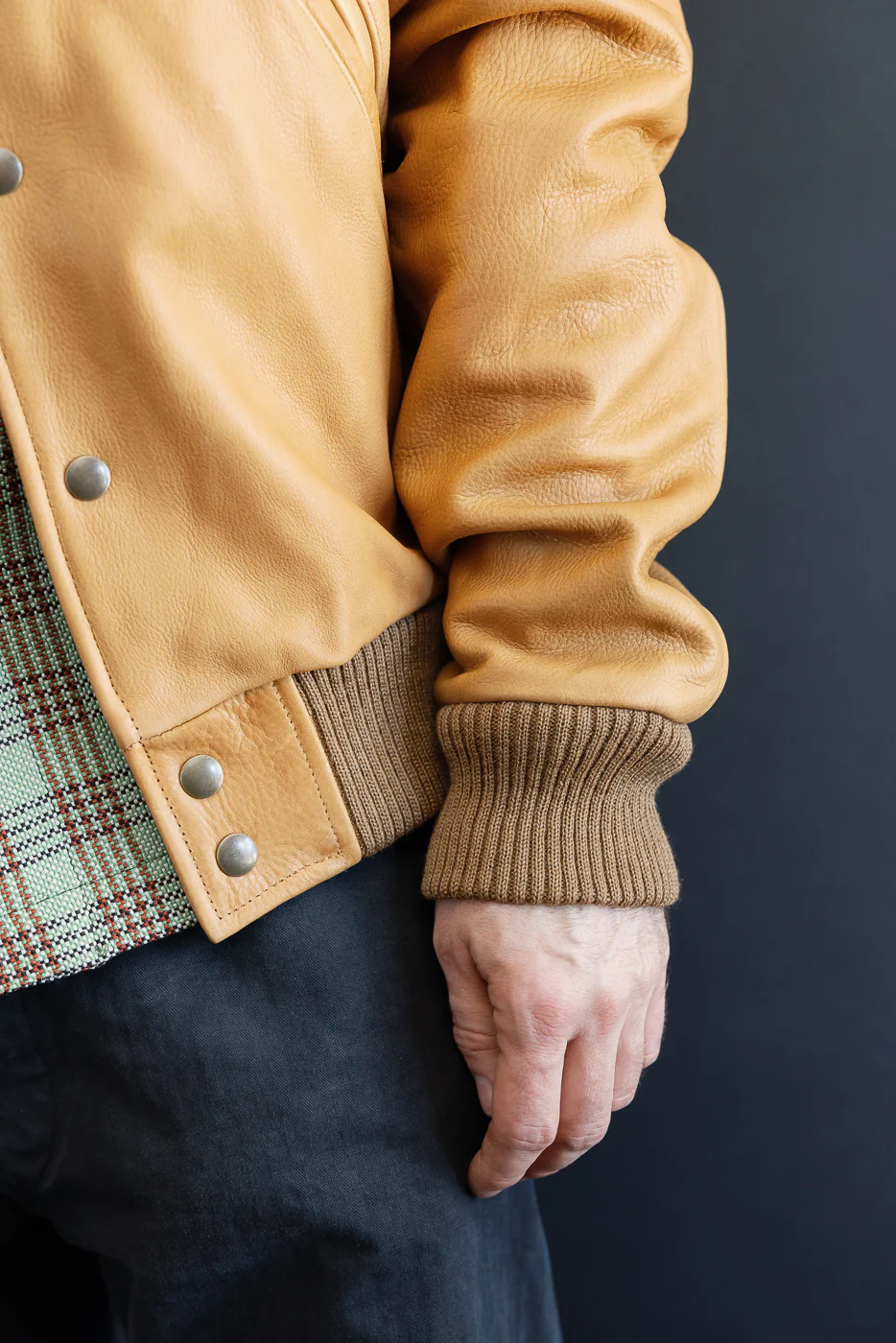 Leather All City Jacket - Rust - Image 15