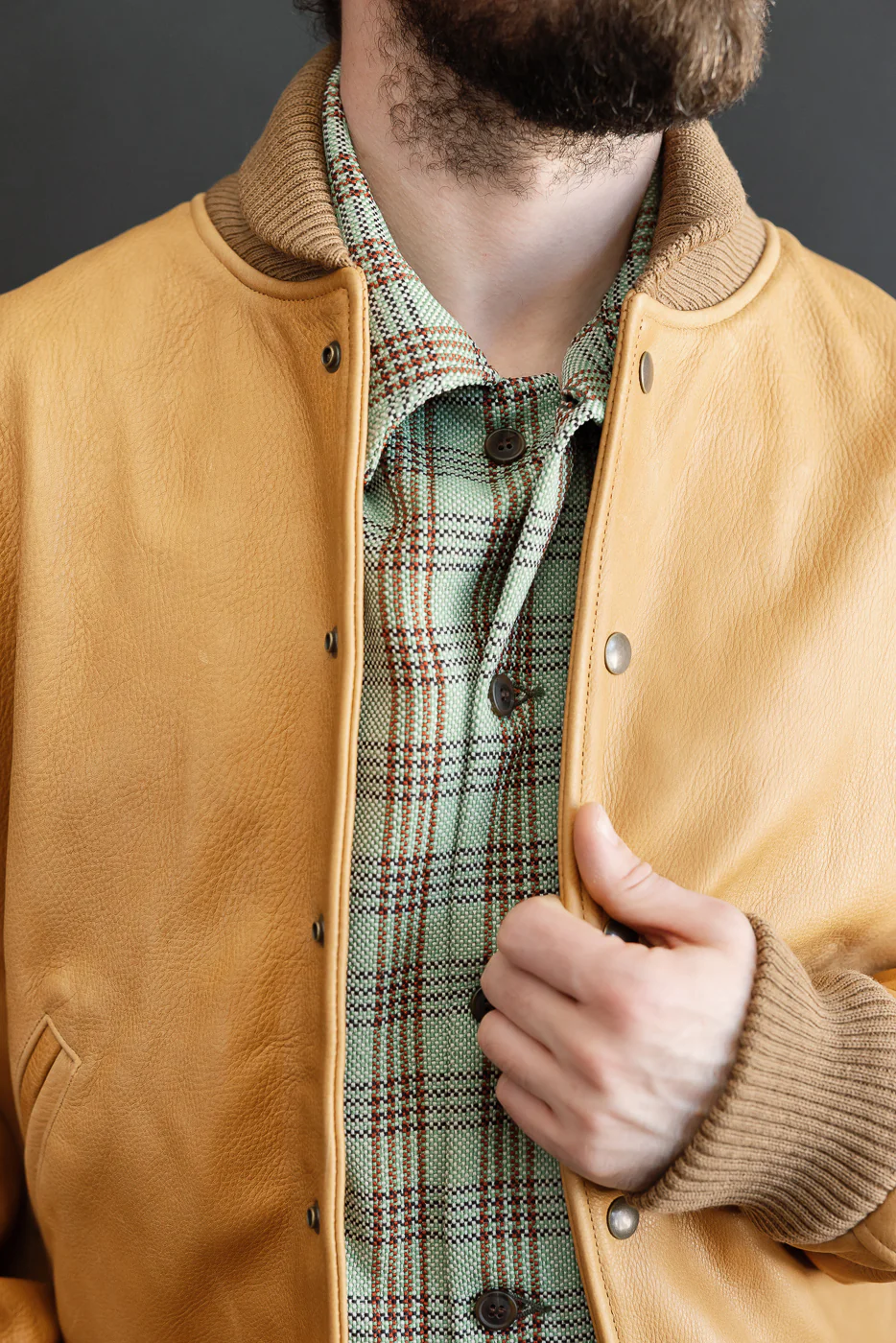 Leather All City Jacket - Rust - Image 16