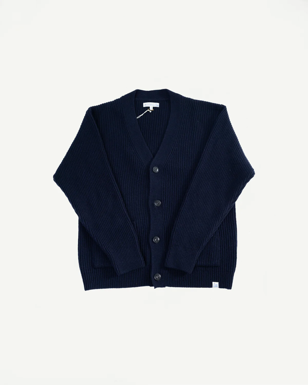 LOCG02.51 - Merino Wool Cashmere Cardigan - Navy