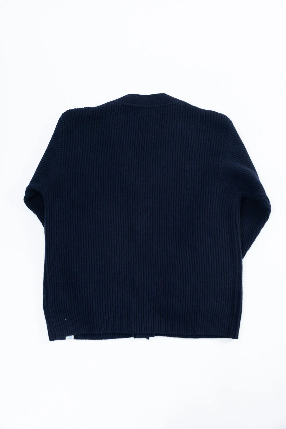 LOCG02.51 - Merino Wool Cashmere Cardigan - Navy - Image 5