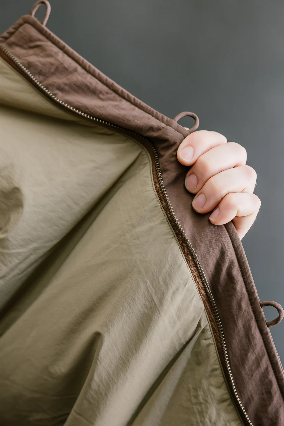 Loop Bomber Jacket - Brown - Image 21