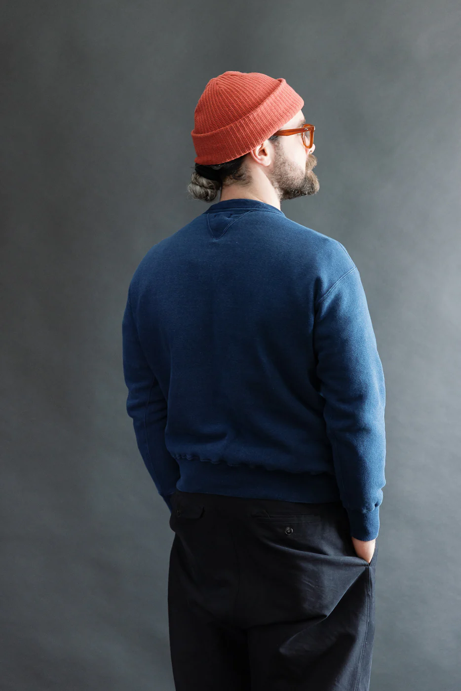 "Loop Wheel" Sweatshirt - Indigo Dyed - Image 10