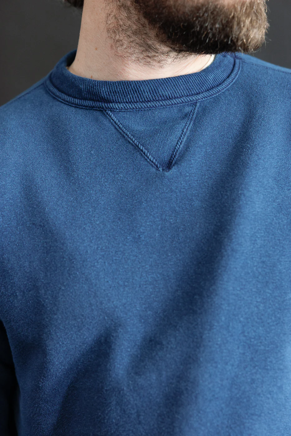 "Loop Wheel" Sweatshirt - Indigo Dyed - Image 14
