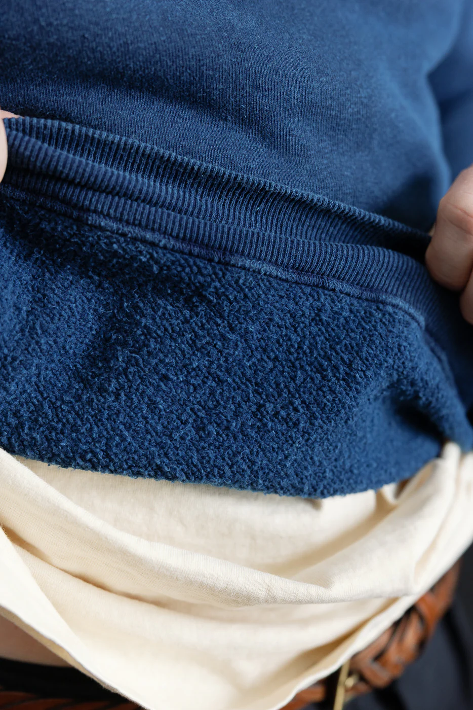 "Loop Wheel" Sweatshirt - Indigo Dyed - Image 18