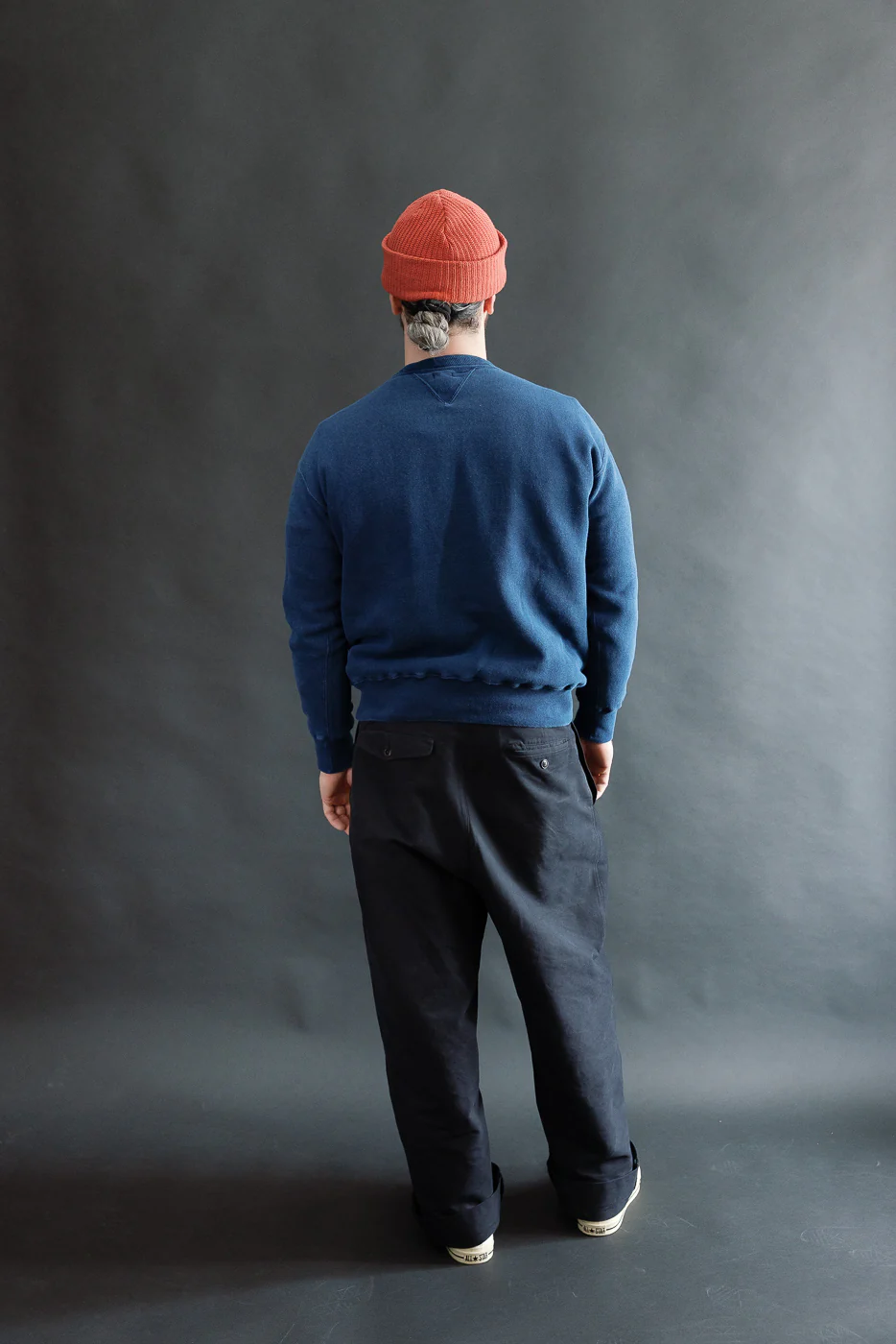 "Loop Wheel" Sweatshirt - Indigo Dyed - Image 6