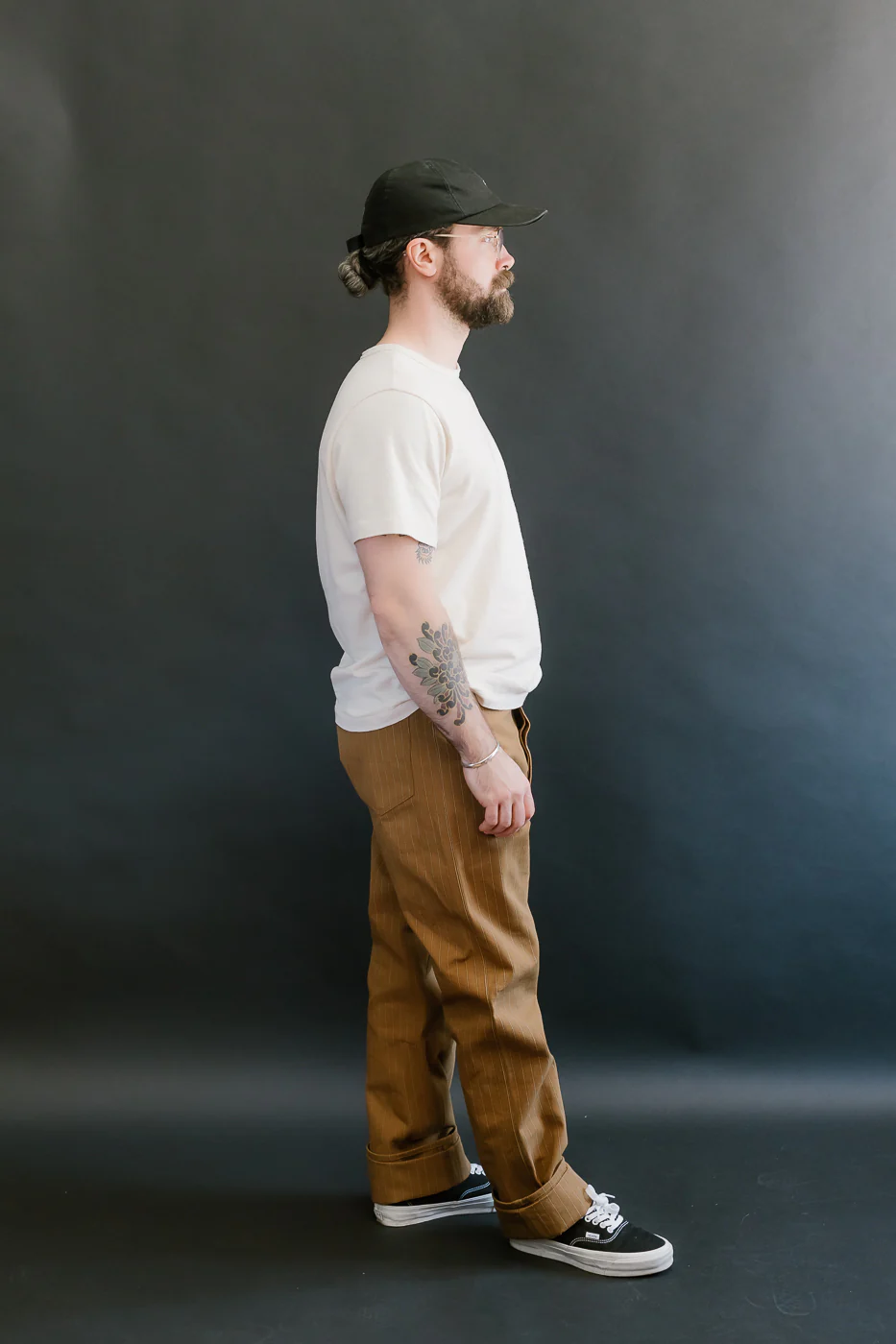 Lot 1228 - 1874 3-Pocket Greenebaum Heavy Leather Bound Overall Trousers - Duck Stripe - Image 10