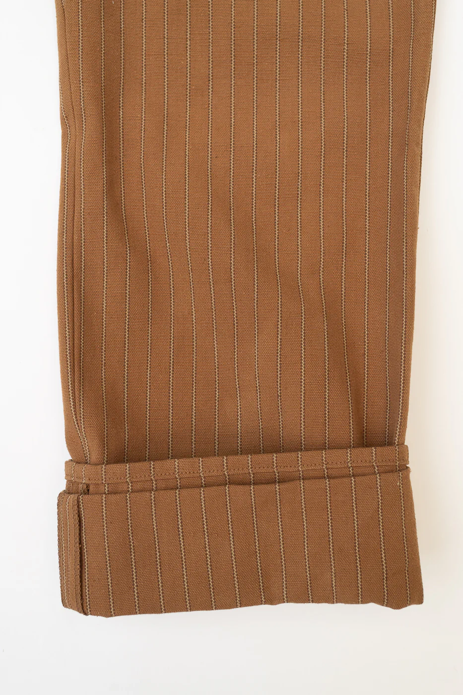 Lot 1228 - 1874 3-Pocket Greenebaum Heavy Leather Bound Overall Trousers - Duck Stripe - Image 6