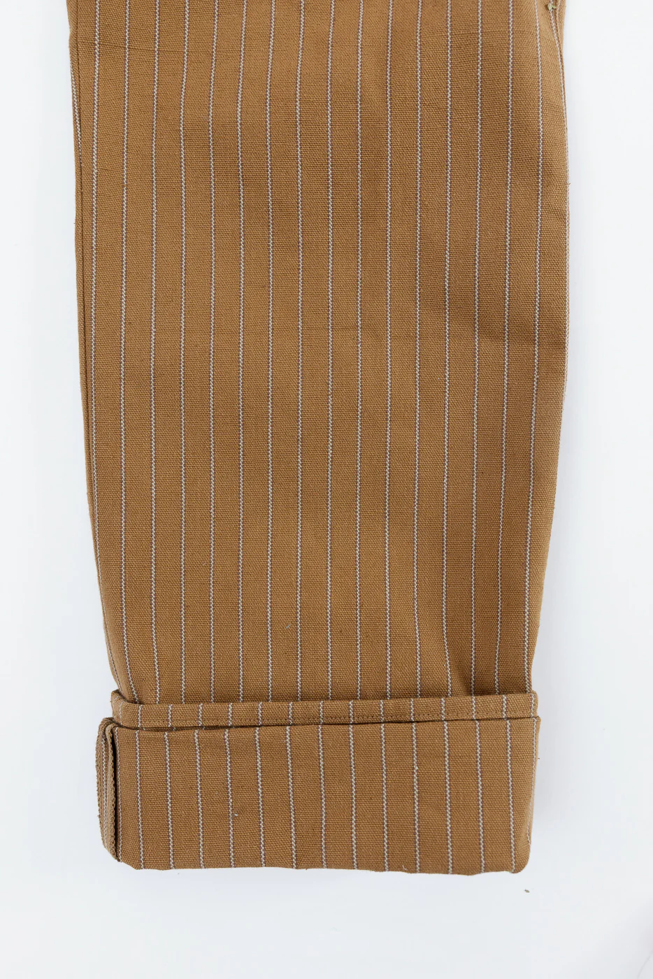 Lot 1229 - 1900 4-Pocket Greenebaum Heavy Leather Bound Overall Trousers - Duck Stripe - Image 5
