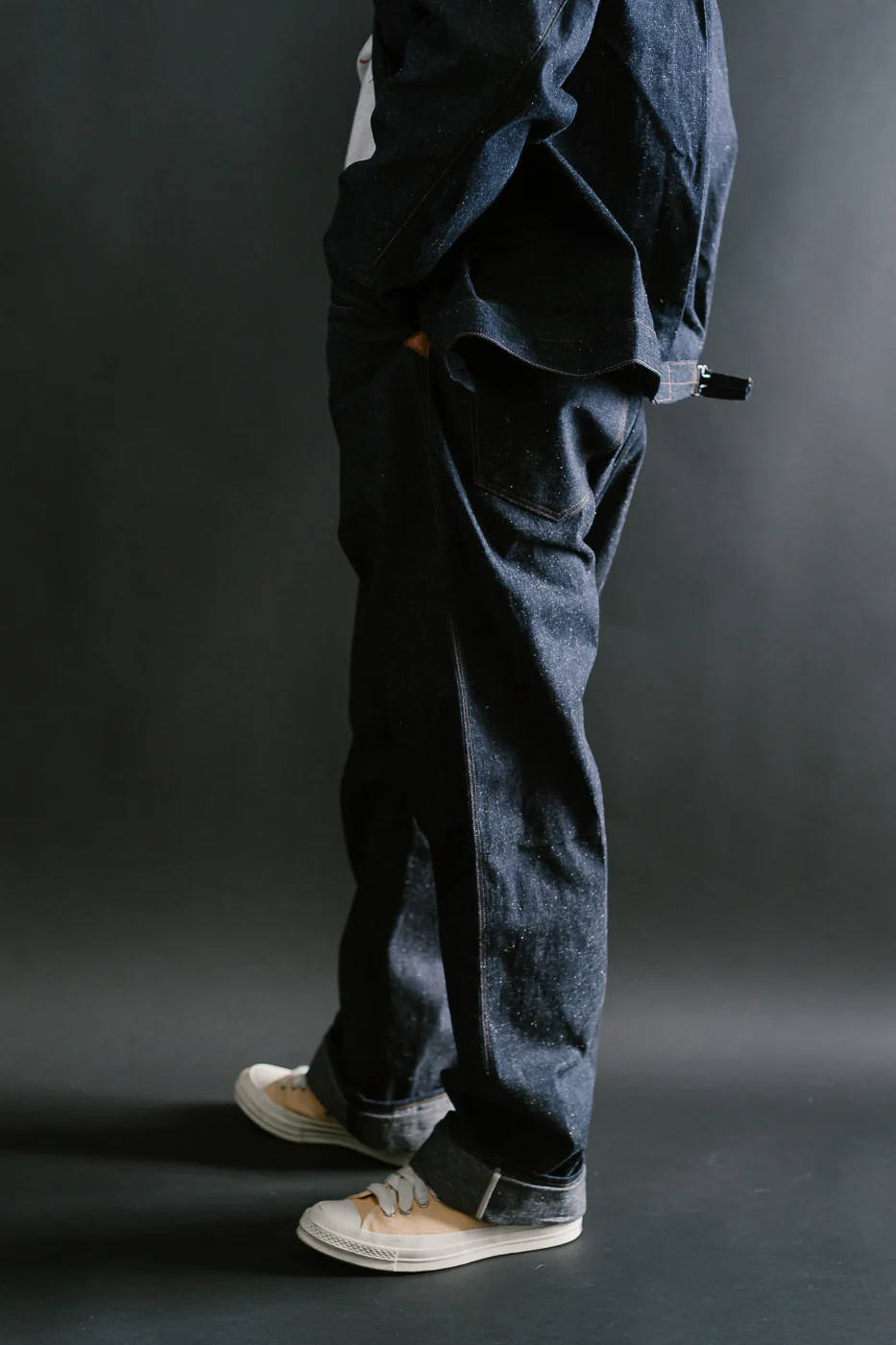Lot 1229 - Greenebaum 1900 4-Pocket Leather Bound Overall - Indigo - Image 13