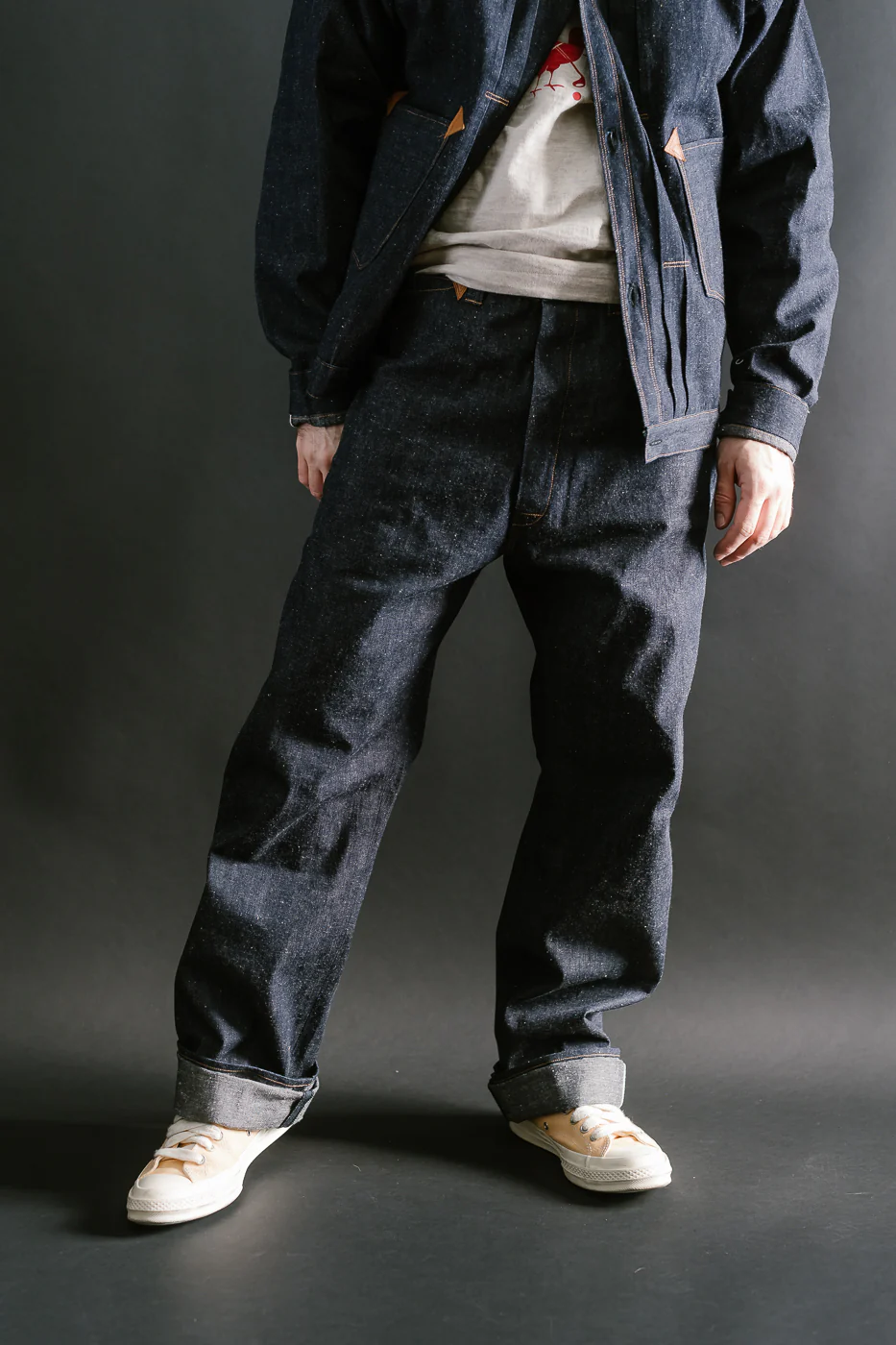 Lot 1229 - Greenebaum 1900 4-Pocket Leather Bound Overall - Indigo - Image 16