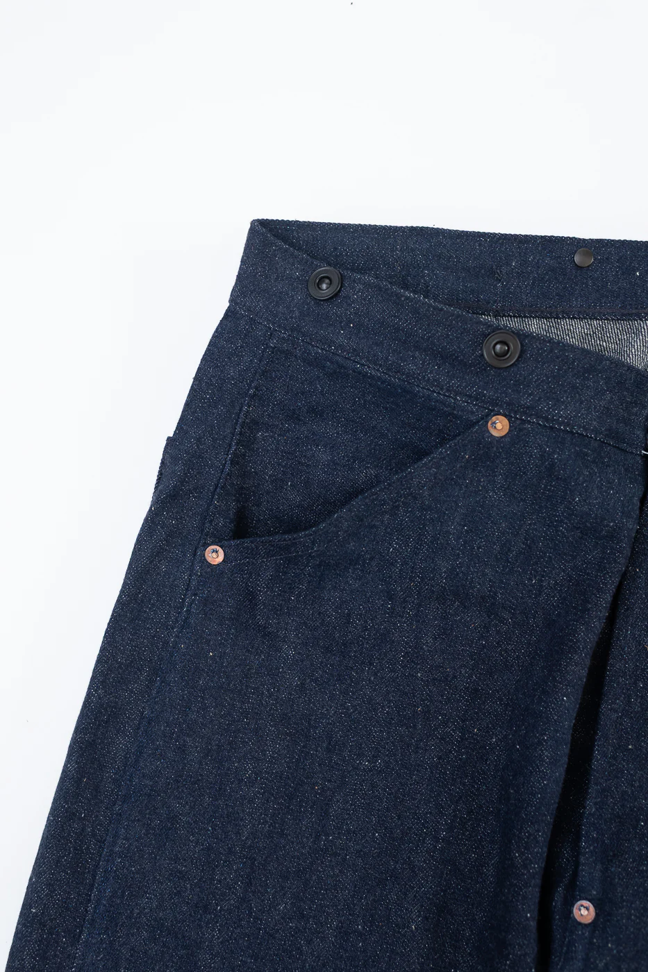 Lot 1333 - 1910~1915 No. 3 Selvedge Waist Overalls - Indigo - Image 4