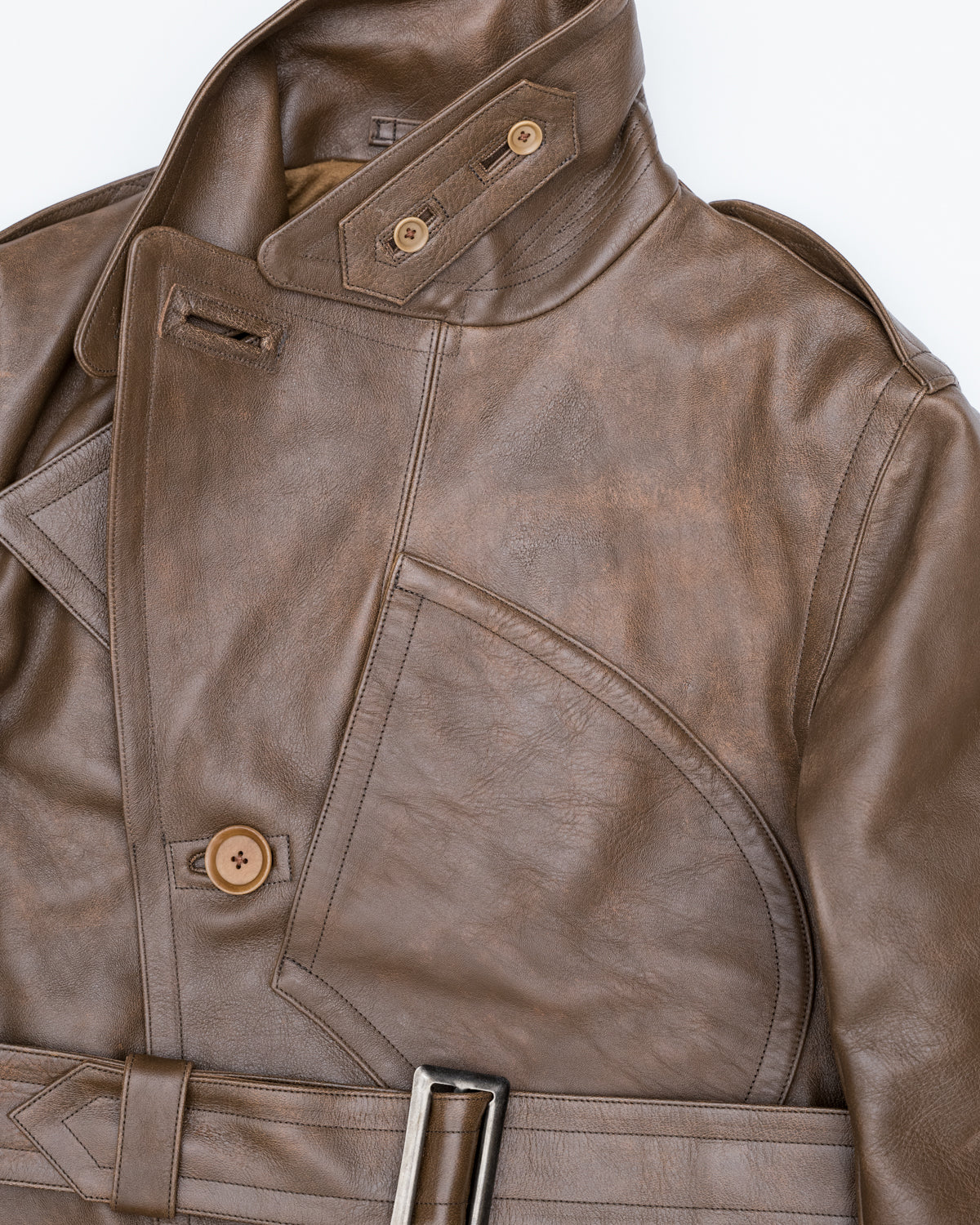 Lot 2184 - Horse Leather Aviator Jacket - Brown - Image 3