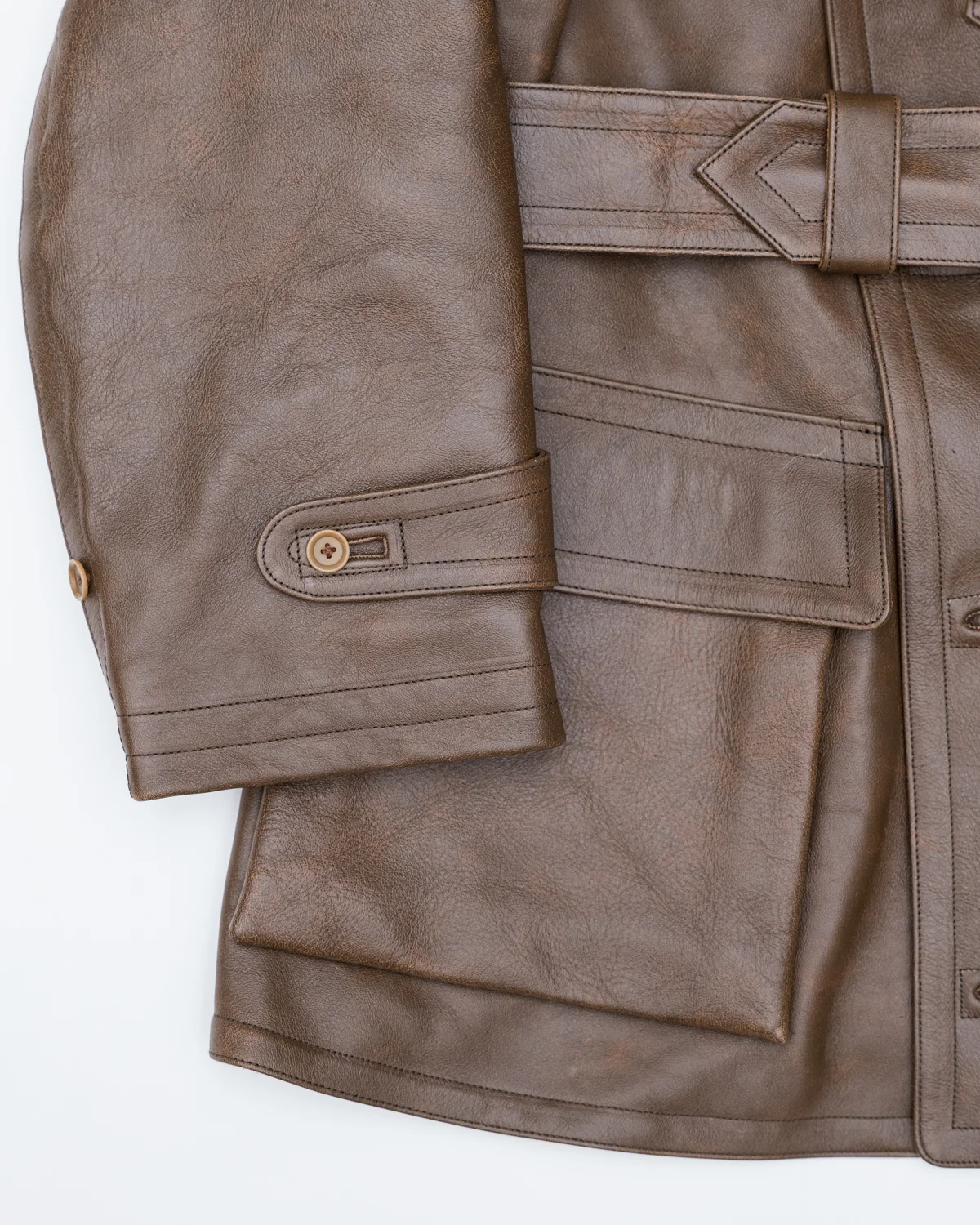 Lot 2184 - Horse Leather Aviator Jacket - Brown - Image 4