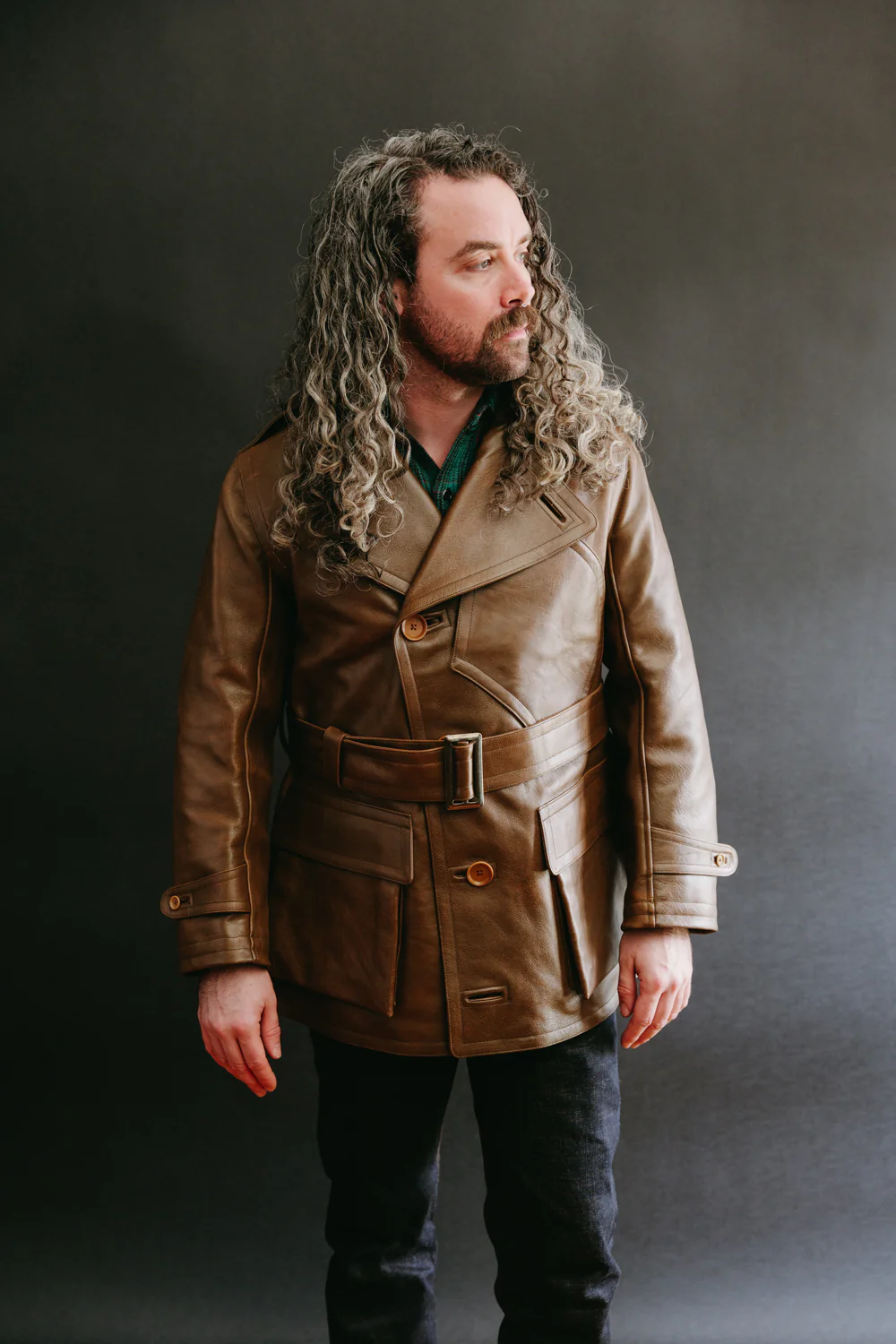 Lot 2184 - Horse Leather Aviator Jacket - Brown - Image 9