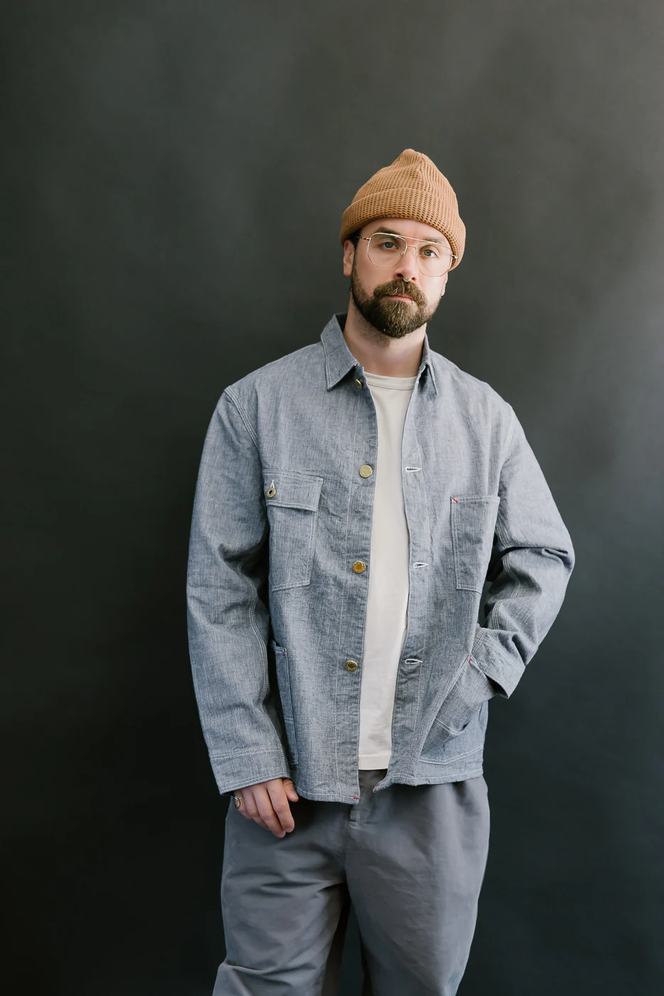 Lot 2195 - Pincheck Change Button Coverall - Indigo - Image 16