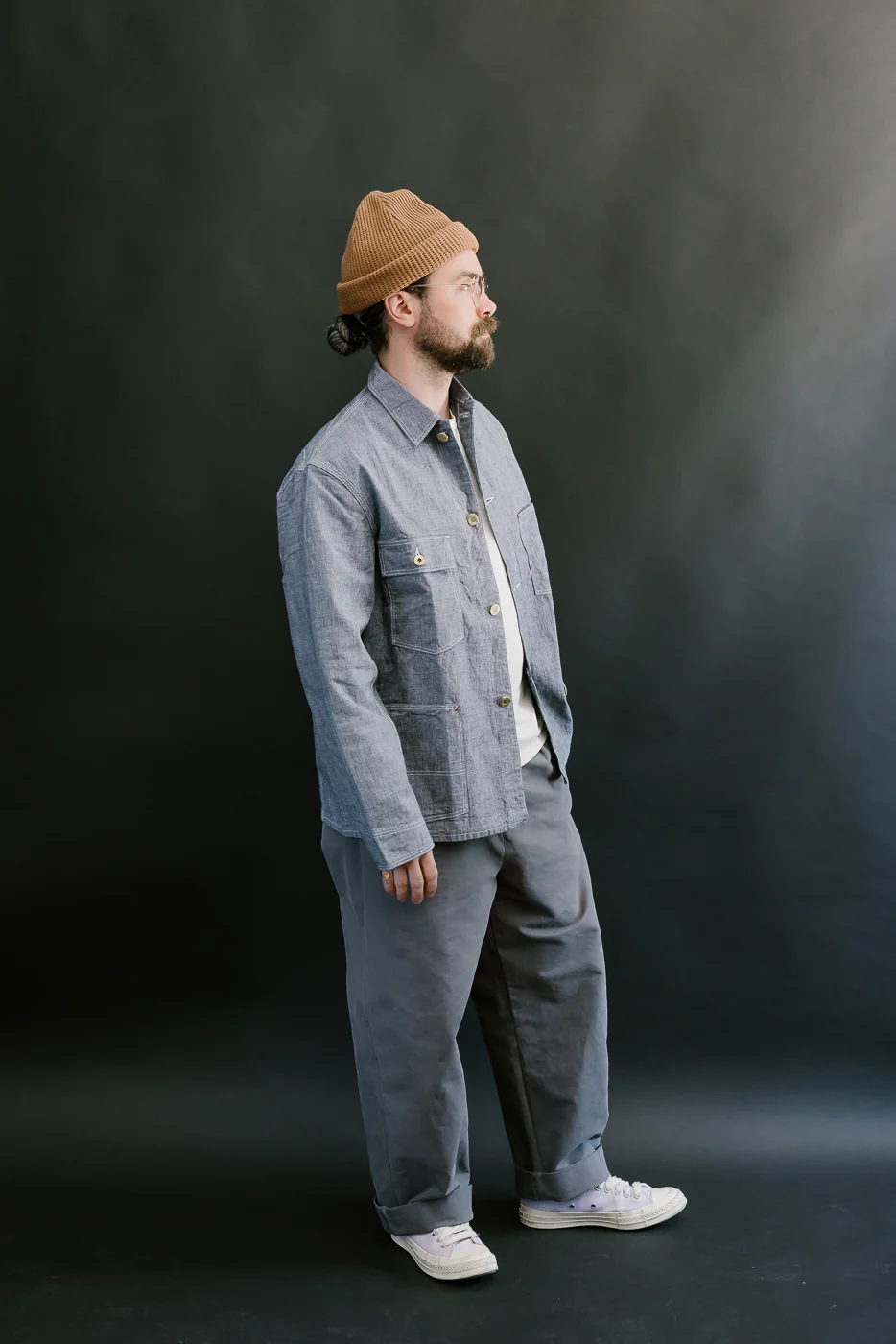 Lot 2195 - Pincheck Change Button Coverall - Indigo - Image 8