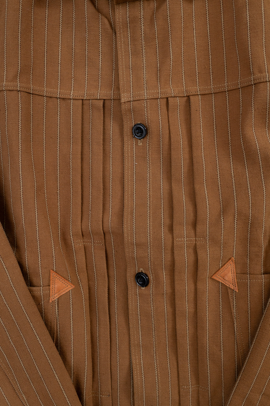 Lot 2214 - 1880 Greenbaum Heavy Leatherbound Brows Jacket - Duck Stripe - Image 3