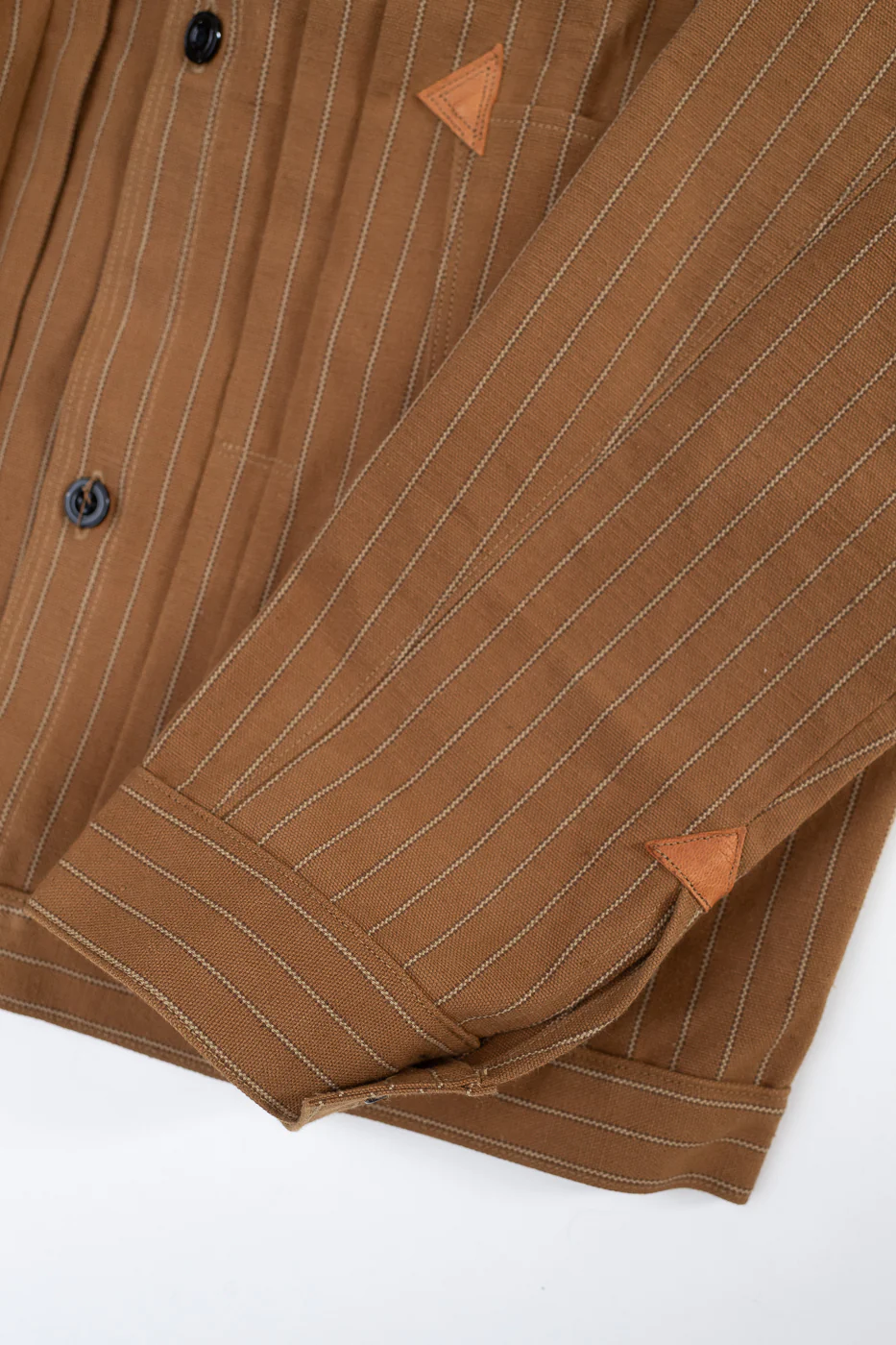 Lot 2214 - 1880 Greenbaum Heavy Leatherbound Brows Jacket - Duck Stripe - Image 4