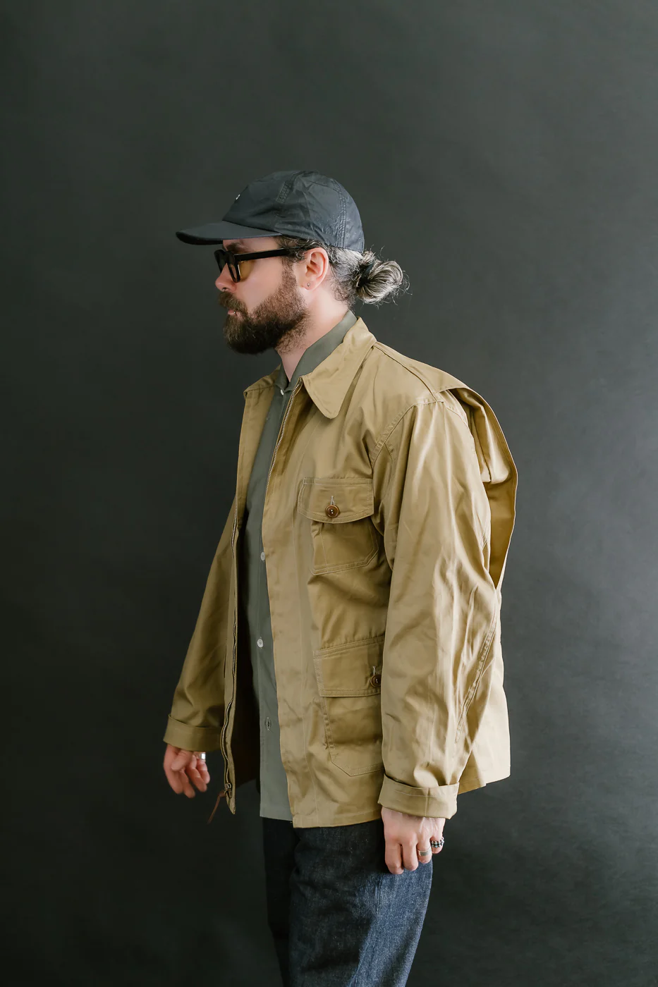 Lot 2219 - M-421a JKT USMCR VMF322 Plain Jacket - Camel - Image 12
