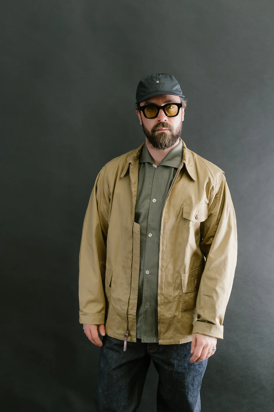 Lot 2219 - M-421a JKT USMCR VMF322 Plain Jacket - Camel - Image 13
