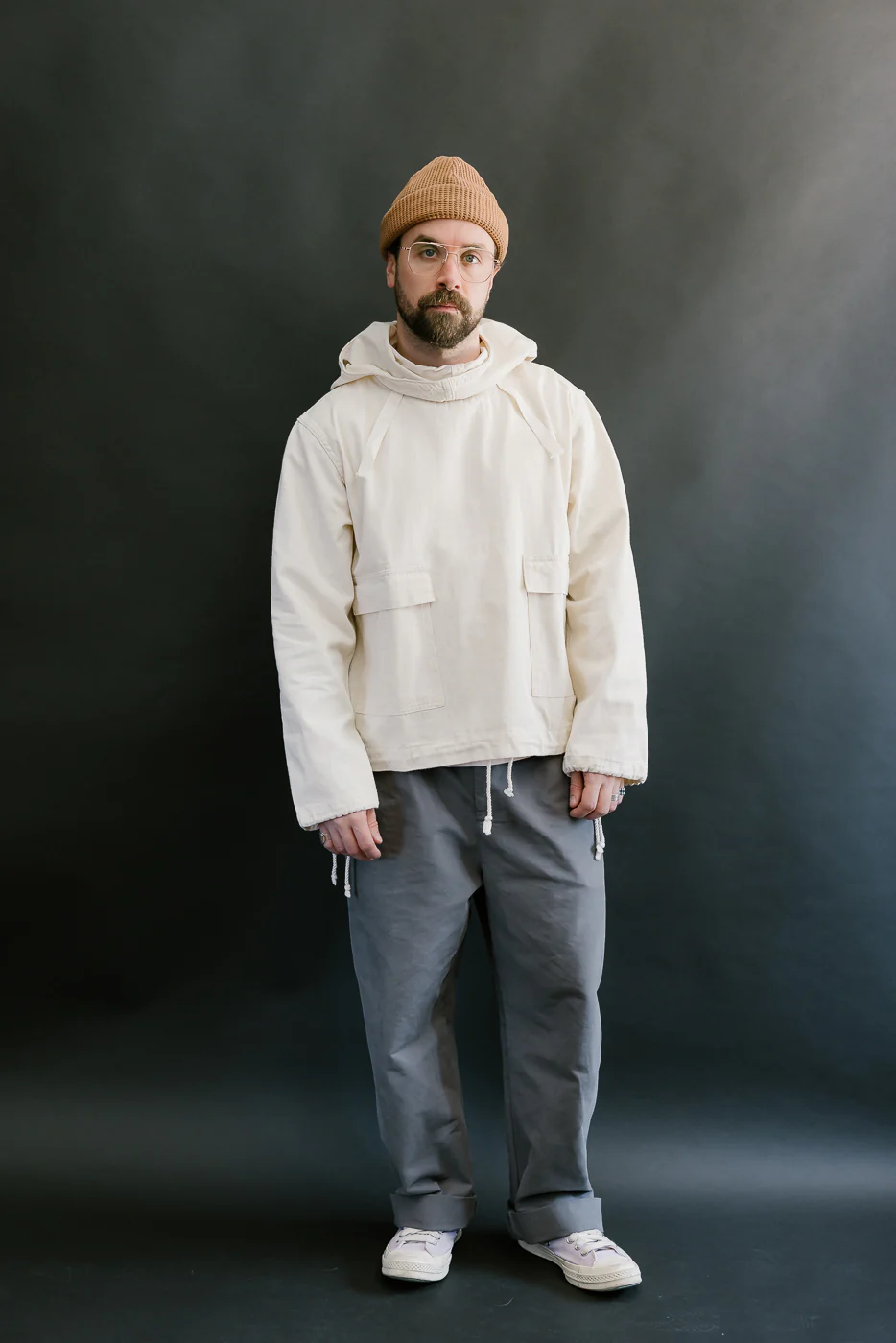 Lot 2225 - 1940's WWII Gunner Deck Smock - Ecru - Image 7