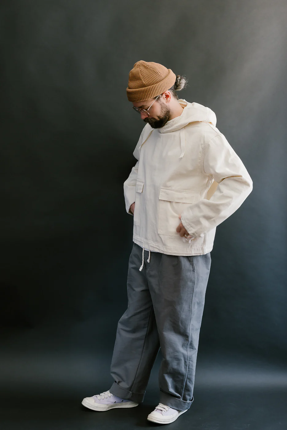 Lot 2225 - 1940's WWII Gunner Deck Smock - Ecru - Image 8