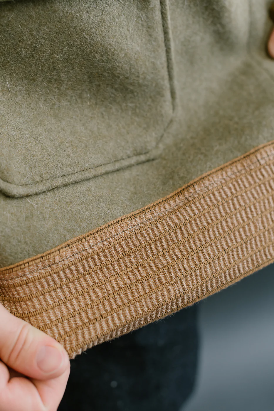 Lot 2233 - A-1 Style Melton Wool Jacket - OD Green - Image 19