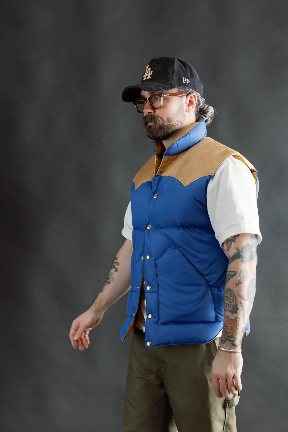 Lot 2234 - Rocky Mountain x Warehouse Nylon Down Vest - Blue - Image 10