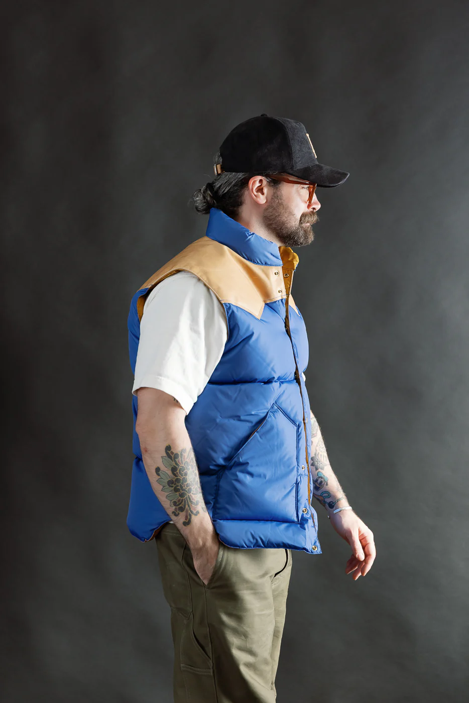 Lot 2234 - Rocky Mountain x Warehouse Nylon Down Vest - Blue - Image 14
