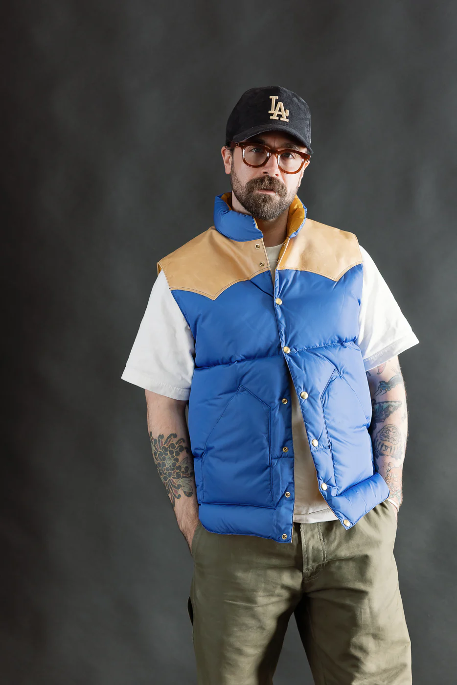 Lot 2234 - Rocky Mountain x Warehouse Nylon Down Vest - Blue - Image 15