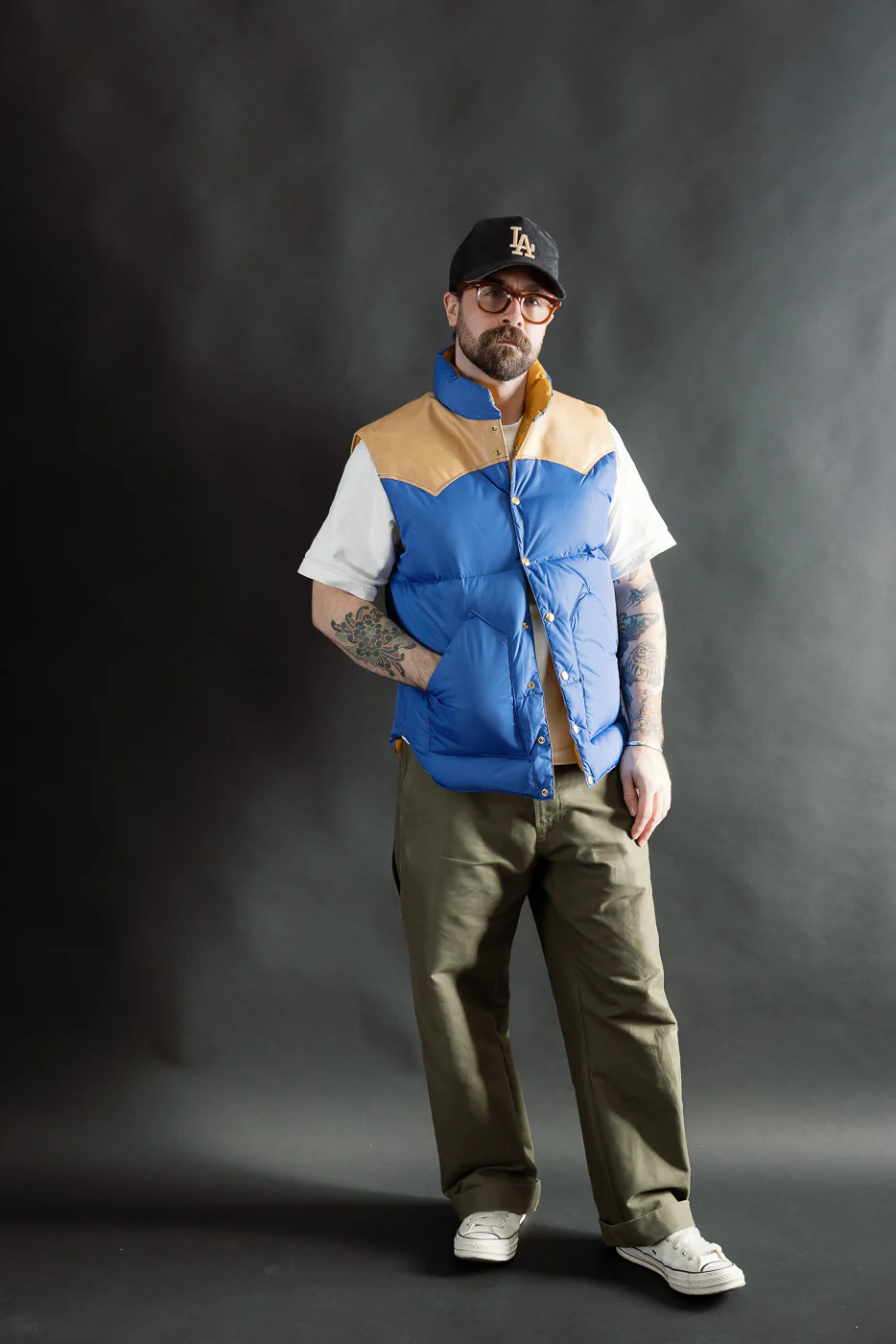 Lot 2234 - Rocky Mountain x Warehouse Nylon Down Vest - Blue - Image 6