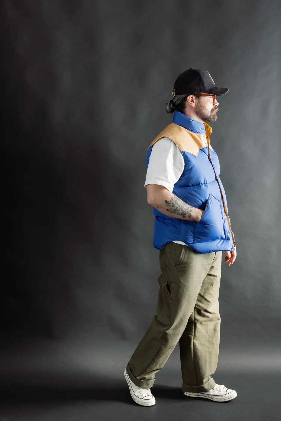 Lot 2234 - Rocky Mountain x Warehouse Nylon Down Vest - Blue - Image 7