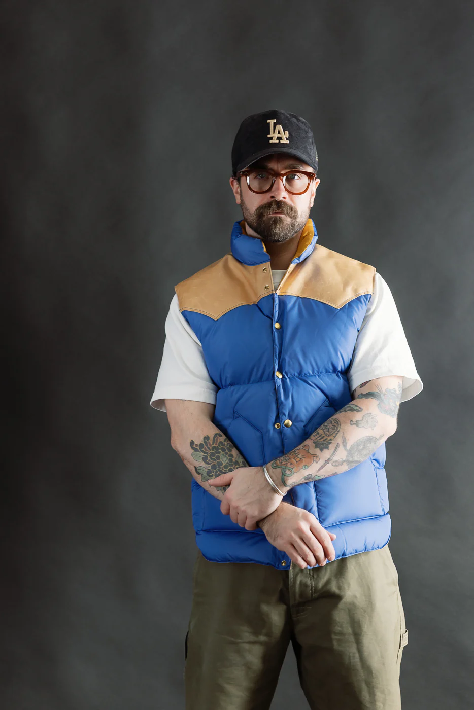Lot 2234 - Rocky Mountain x Warehouse Nylon Down Vest - Blue - Image 9
