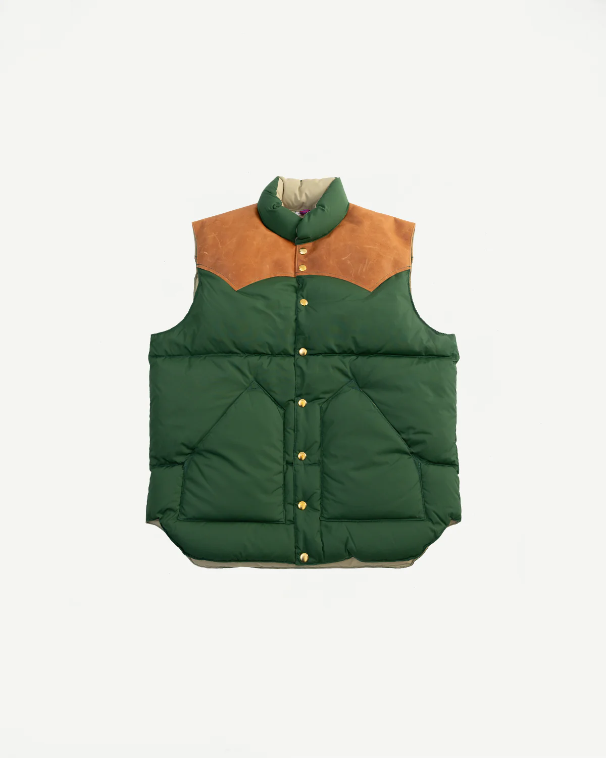 Lot 2234 - Rocky Mountain x Warehouse Nylon Down Vest - Bottle Green