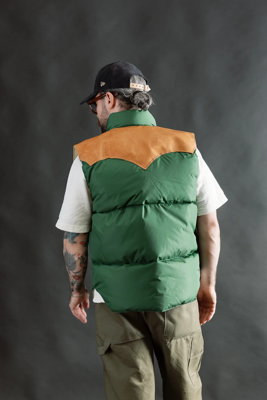 Lot 2234 - Rocky Mountain x Warehouse Nylon Down Vest - Bottle Green - Image 12
