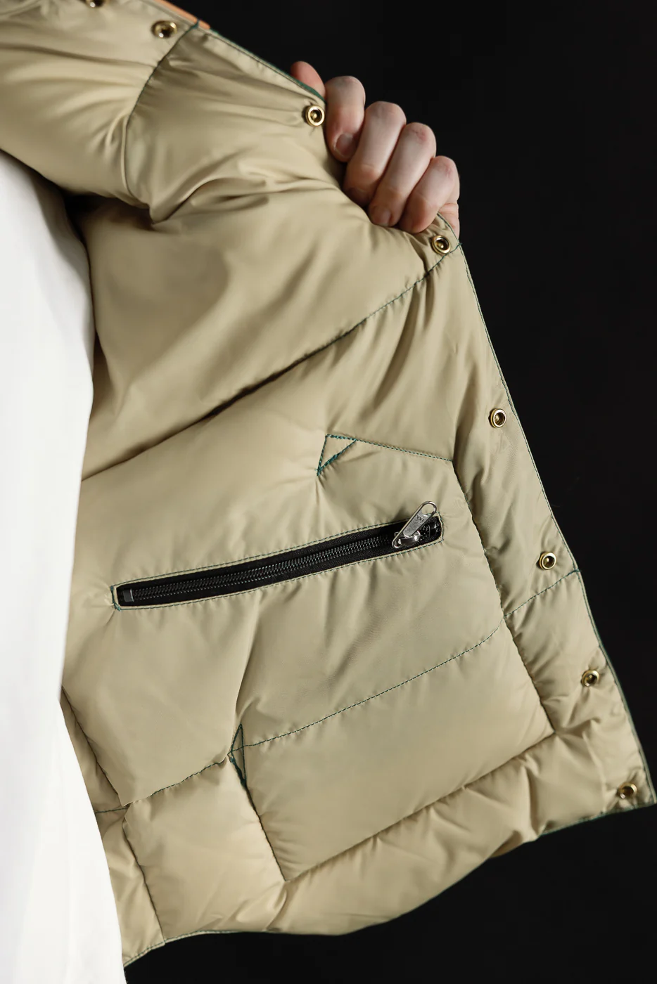 Lot 2234 - Rocky Mountain x Warehouse Nylon Down Vest - Bottle Green - Image 17
