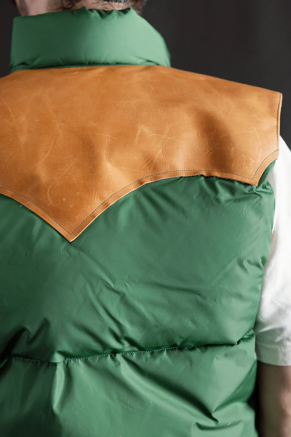 Lot 2234 - Rocky Mountain x Warehouse Nylon Down Vest - Bottle Green - Image 19