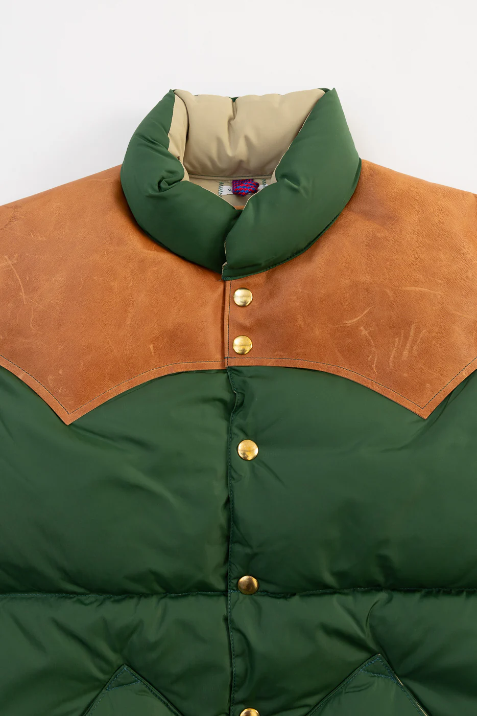 Lot 2234 - Rocky Mountain x Warehouse Nylon Down Vest - Bottle Green - Image 2