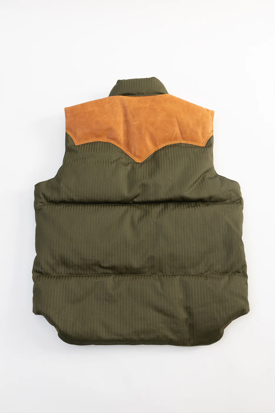 Lot 2236 - Rocky Mountain x Warehouse HBT Down Vest - OD Green - Image 5