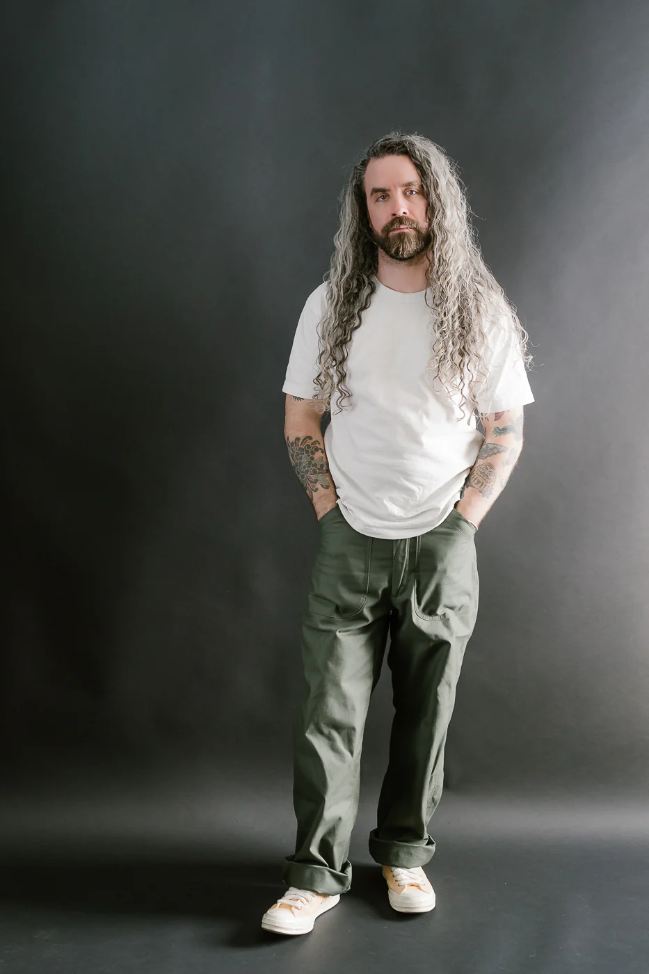 Lot 225 - Back Satin Baker Pants - OD Green - Image 7