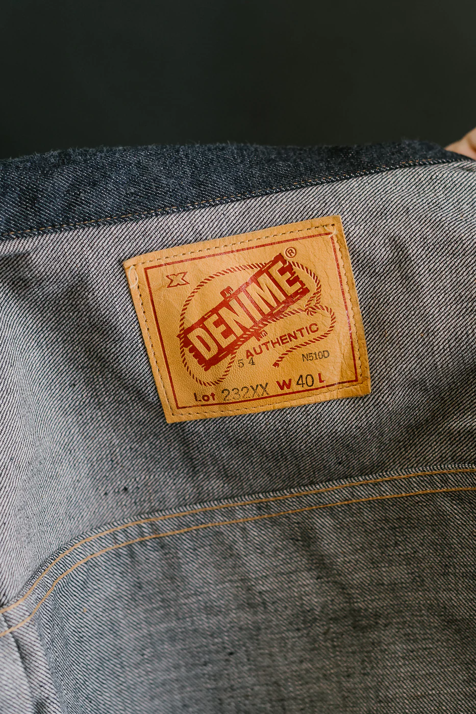 Lot 232XX-54 - DENIME '1954' Mother Cotton Model Jacket - Indigo - Image 26