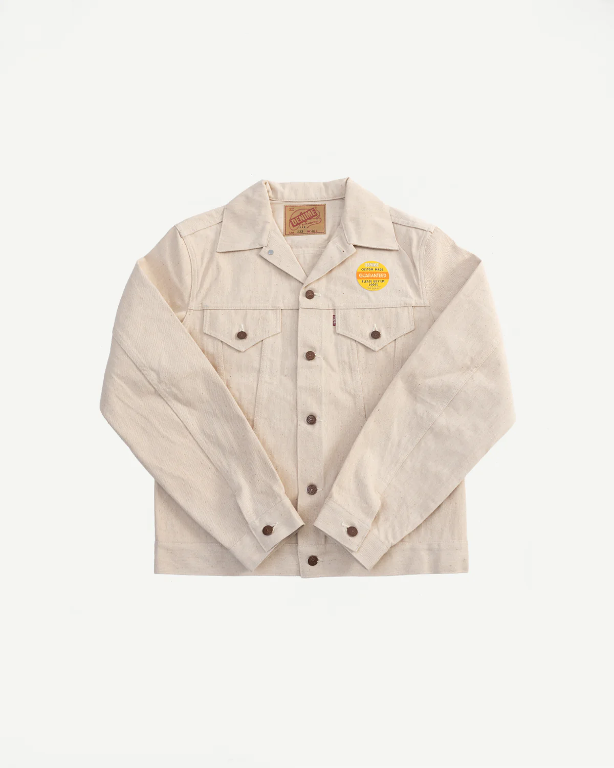 Lot 233 - 66M 3rd Type Mother Cotton Denim Jacket - Ecru
