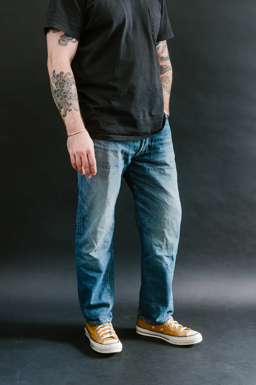 Lot 2nd-Hand - 12oz 1101 Used Wash Selvedge - Light Indigo - Image 10