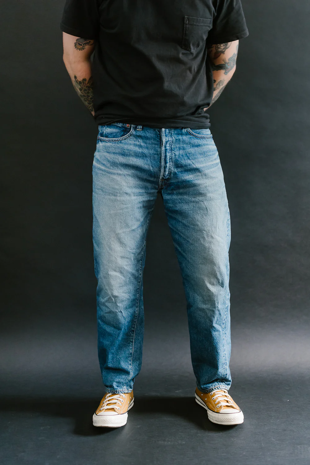 Lot 2nd-Hand - 12oz 1101 Used Wash Selvedge - Light Indigo - Image 16