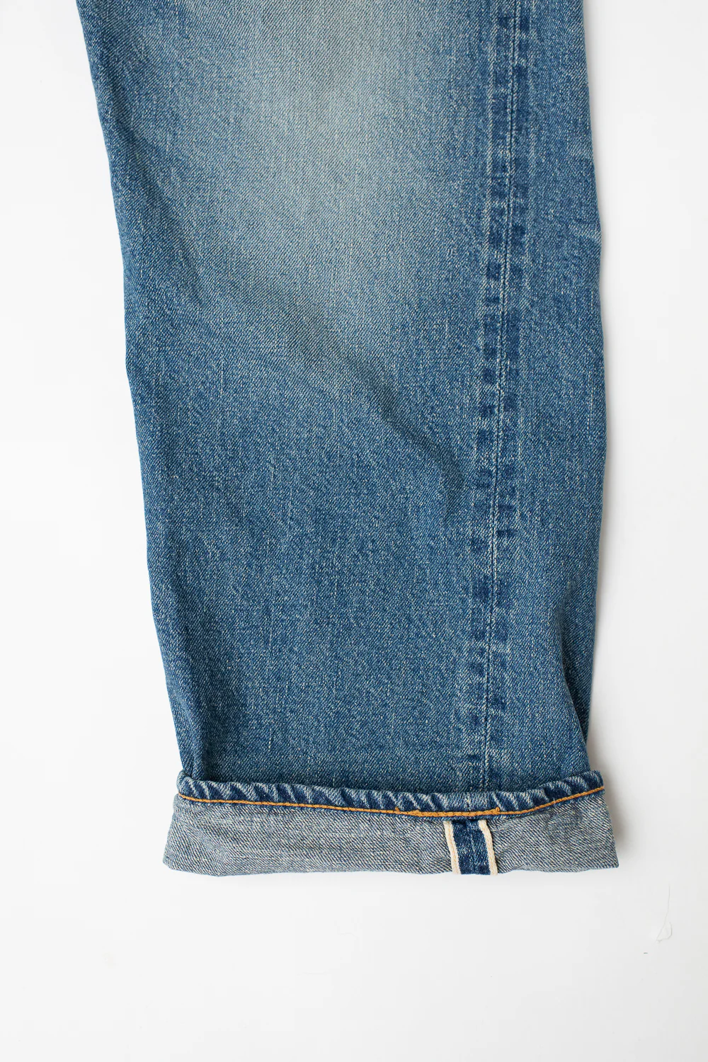Lot 2nd-Hand - 12oz 1101 Used Wash Selvedge - Light Indigo - Image 5