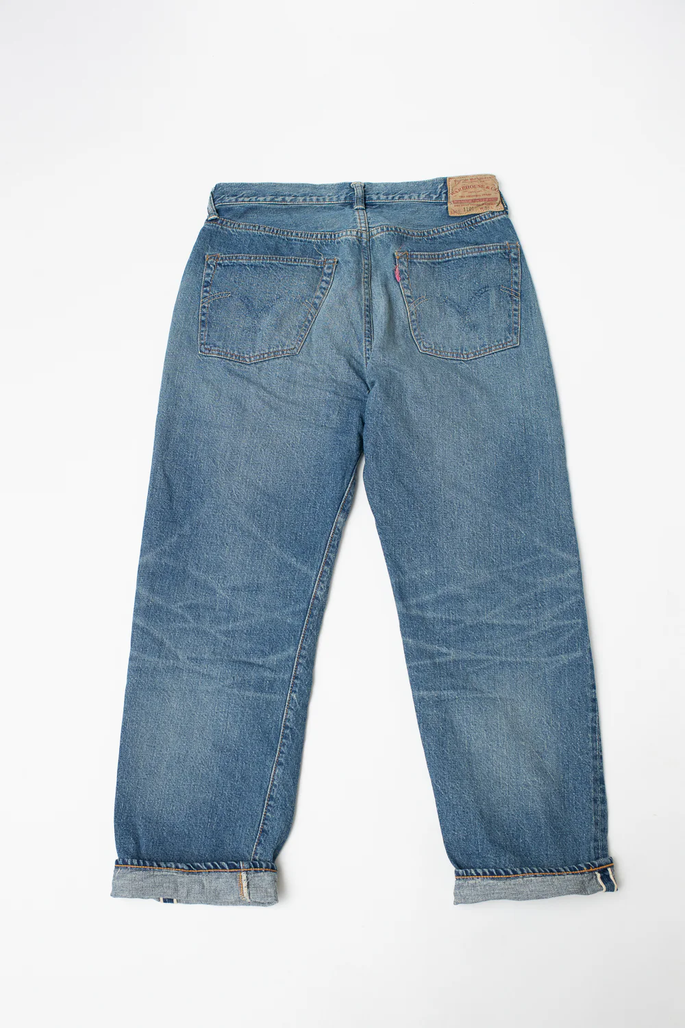 Lot 2nd-Hand - 12oz 1101 Used Wash Selvedge - Light Indigo - Image 6